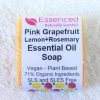 natural vegan soap - grapefruit lemon and rosemary