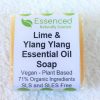 natural vegan soap - lime and ylang ylang essential oil soap