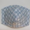 blue grey oval spot triple layer face mask adult small
